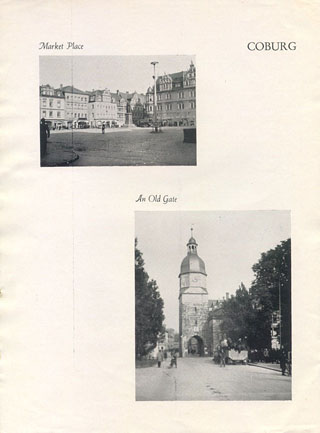 [Coburg Highlights: Market Place, An Old Gate]