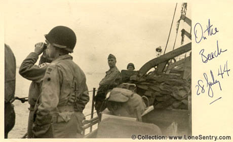 [On the Beach, July 28, 1944]