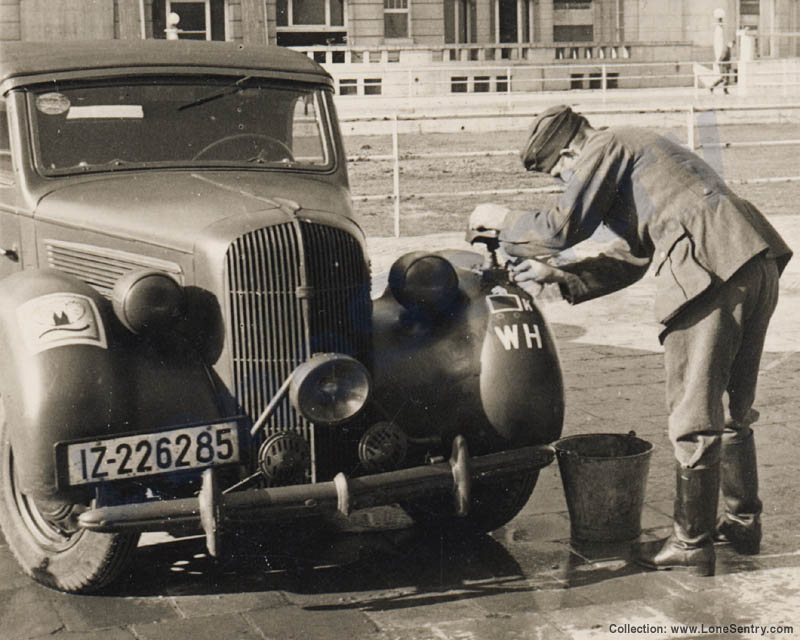 [German Civilian Car in Wehrmacht Service]