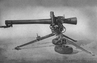 [HOWITZER T9, in firing position]